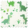Dino Land, Lush Green - Motorised Roman Blind